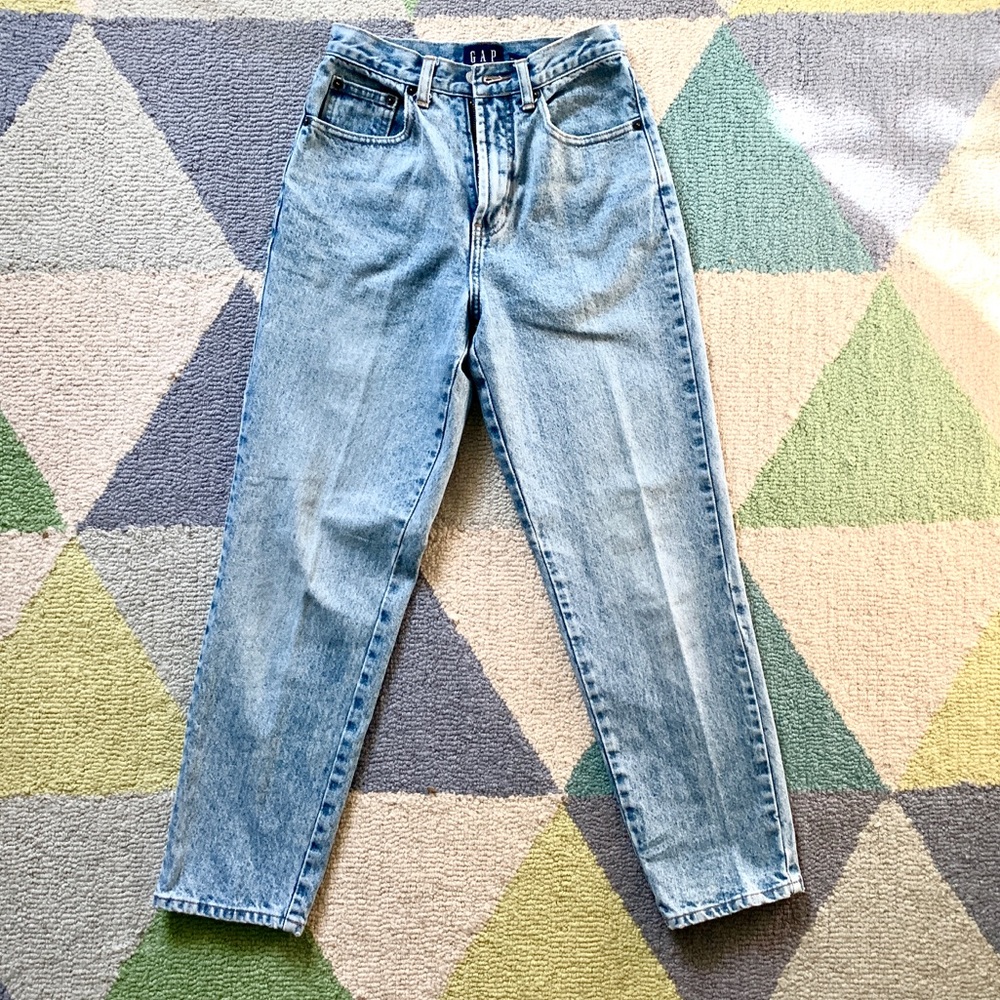 Vintage Super high rise Mom jeans 100% cotton